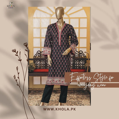 Printed Lawn Suits Designs | 3 Piece Unstitched Printed Lawn Suit With Printed Lawn Dupatta