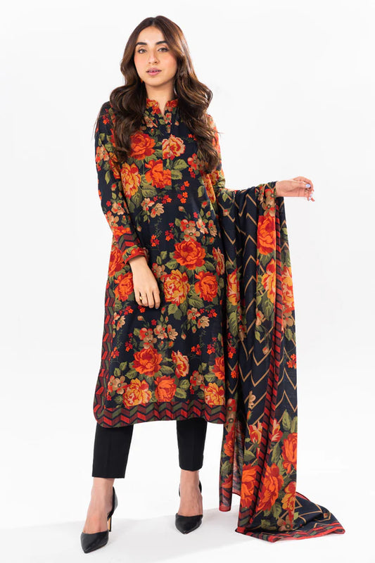 Khaddar Suits Design | 3 Piece Printed Khaddar Suit With Printed Khaddar Dupatta