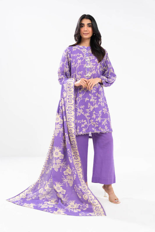 Khaddar Suit Sale | 3 Piece Printed Khaddar Suit With Printed Khaddar Dupatta