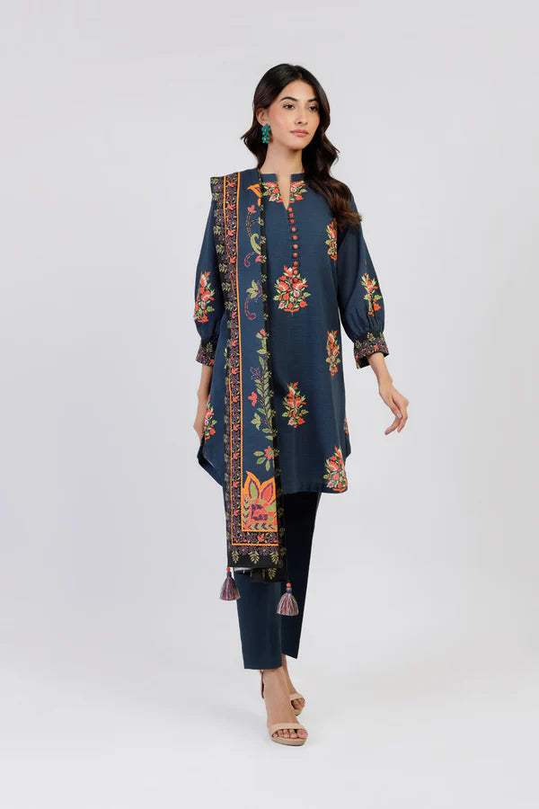 3 Piece Printed Lawn Suit With Printed Lawn Dupatta 1