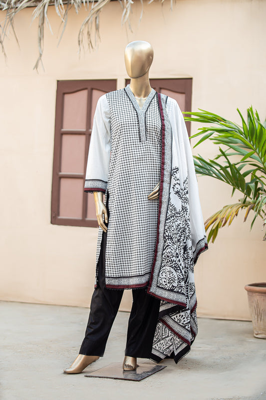 Branded Lawn Suits | 3 Piece Unstitched Printed Cotton Premier Lawn Suit With Printed Dupatta